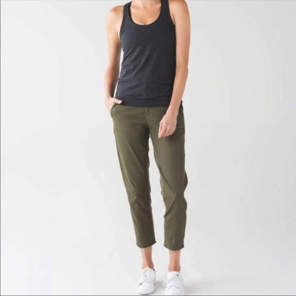 Lululemon Athletica Olive Cropped Pants